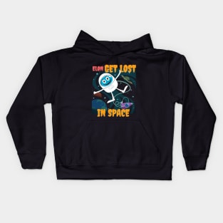 Elon GET LOST in space (astronaut) Kids Hoodie